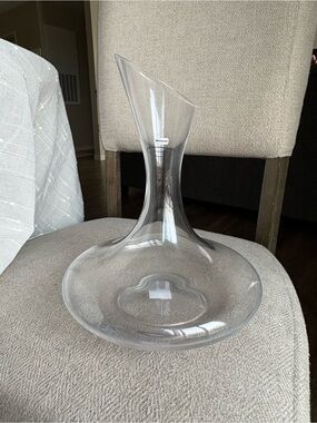 Pottery Barn Clear Glass Decanter Vase